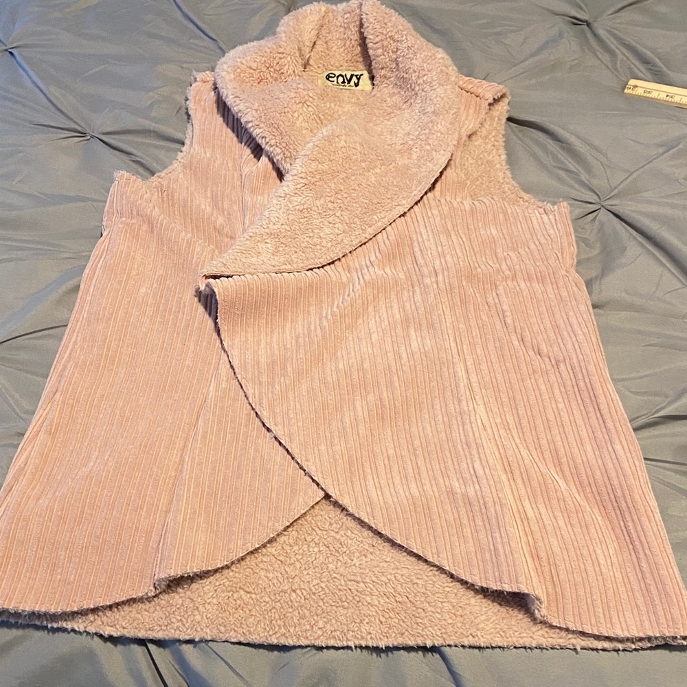 Envy Blush Pink Fleece Vest
